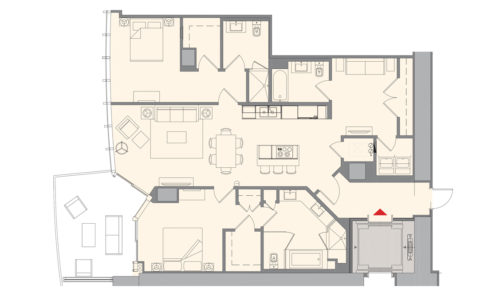 Meraviglioso 2-Bed al Paramount &#8211; Miami World Center  RIF : OP &#8211; MWC &#8211; C1