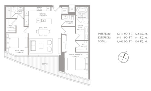 2 Bed Aston Martin &#8211; Miami RIF : OP-AM-2BD