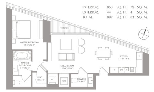 1 Bed Astin Martin &#8211; Miami RIF: OP-AM-1BD